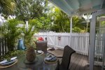 Back Patio is well suited for entertaining and dinners Al Fresco